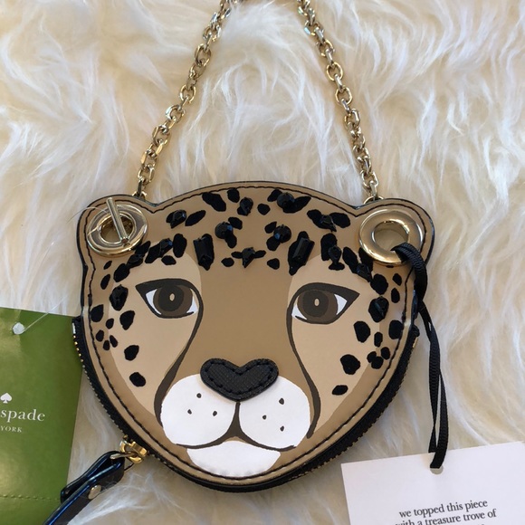 Kate Spade Run Wild Leopard Coin Purse NWT - Picture 5 of 8